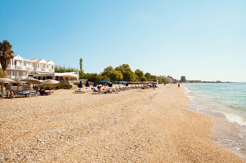 Sandy Bay Hotel Plomari Екстер'єр фото