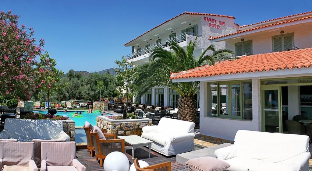 Sandy Bay Hotel Plomari Екстер'єр фото
